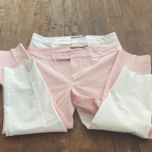 🏷️🌟CLOSET CLOSEOUT 👋 Ralph Lauren Pink and White Trousers